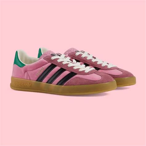 adidas x gucci wmns gazelle 'pink velvet'|adidas x gucci tracksuit.